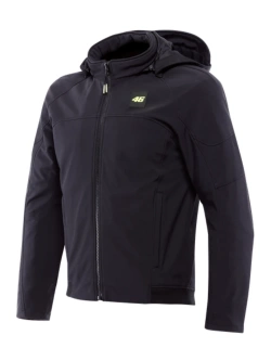 Kurtka motocyklowa tekstylna Dainese Ignite 2 Tex VR46 czarno-żółta
