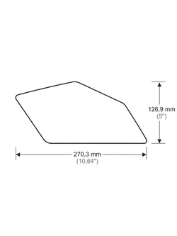 Tankpady boczne Onedesign do BMW R 1200 GS (04-12)/ Adventure (06-13) przezroczyste