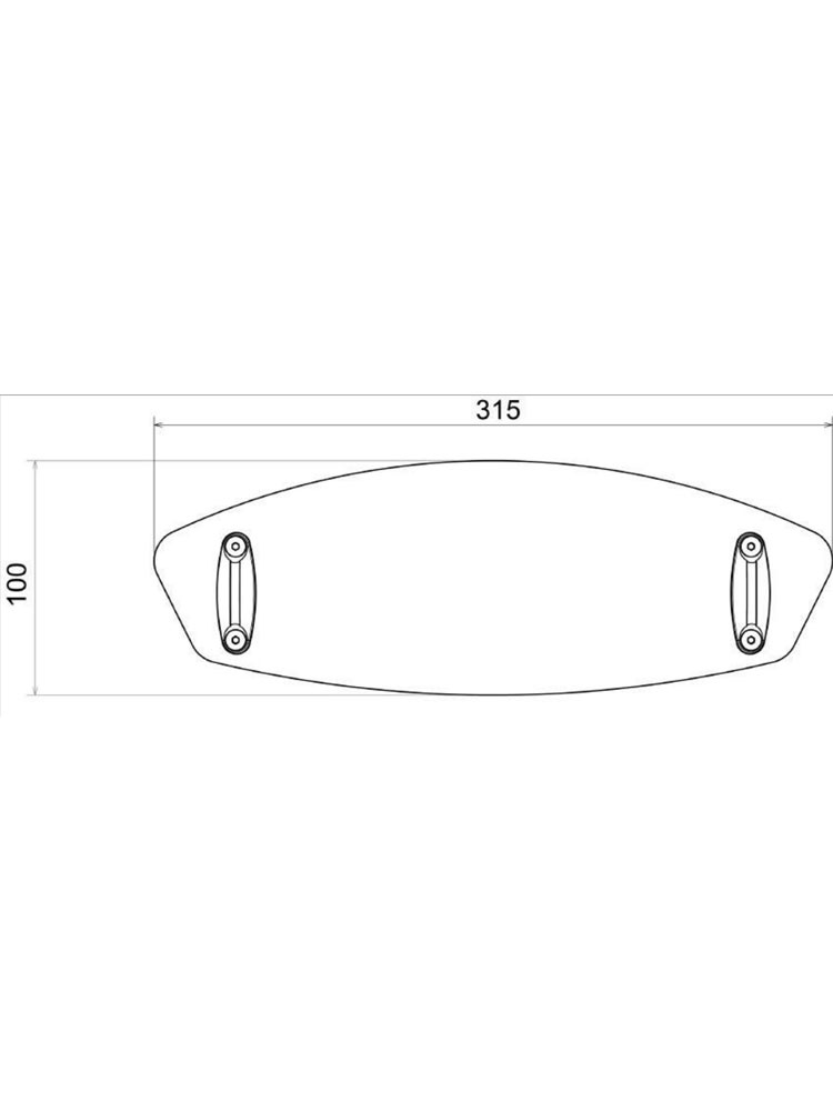 Regulowany deflektor PUIG do szyb i owiewek 31x10 cm przezroczysty