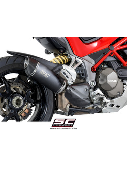 Tłumik SC-Project Oval Carbon / Titanium / Black Stainless Steel - Ducati Multistrada / S [15-17]