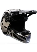 Kask enduro Fox V1 Diffuse czarno-brązowy