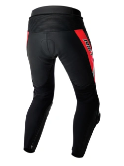 Spodnie motocyklowe skórzane RST Tractech Evo D3O czarno-czerwone