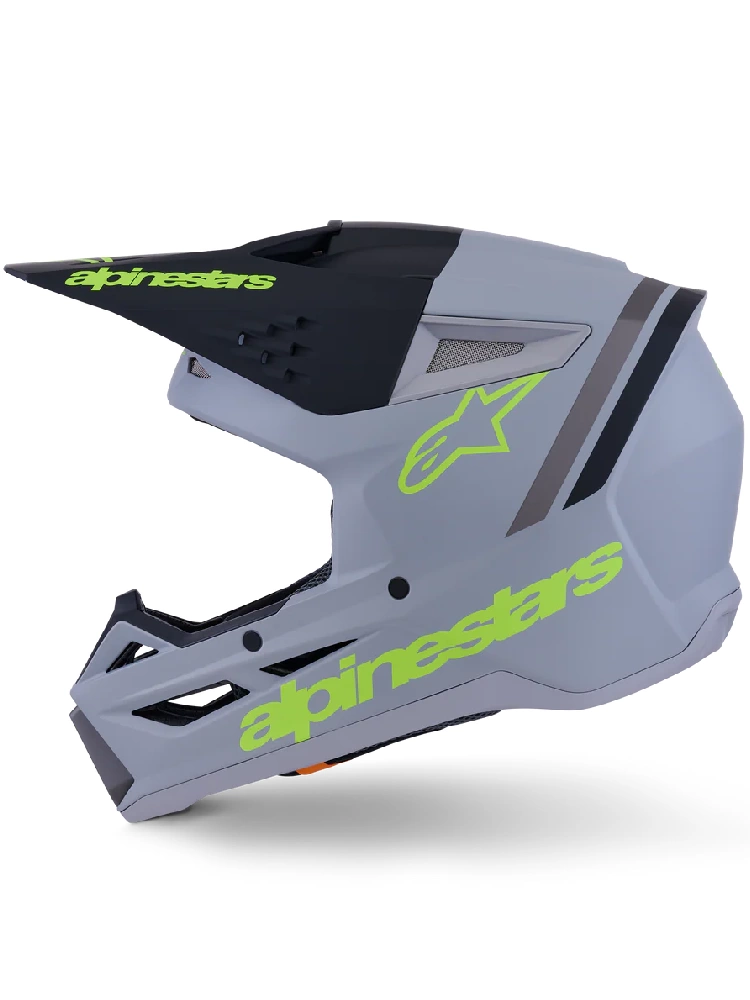 Kask enduro Alpinestars SM3 Radium szaro-czarny-fluo
