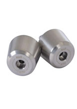 Koncówki kierownicy motocyklowej R&G Kawasaki ZX-6R (06-)/ ZX-10RR (21-) srebrne