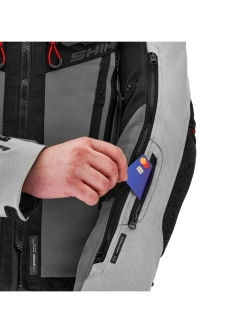 Kurtka motocyklowa tekstylna Shima Tracker jasnoszara