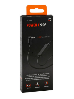 Kabel USB typu C Lampa Power C 90° z bezpośrednim podłączeniem do akumulatora [12/ 24V]