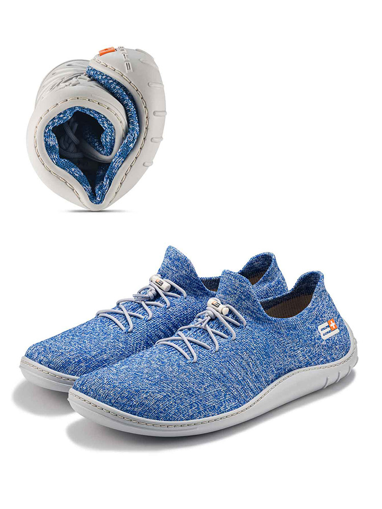 Buty Brubeck Barefoot Merino niebiesko-białe