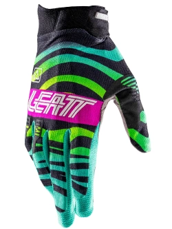 Rękawice cross Leatt Moto 2.5 X-Flow czarno-zielono-różowe