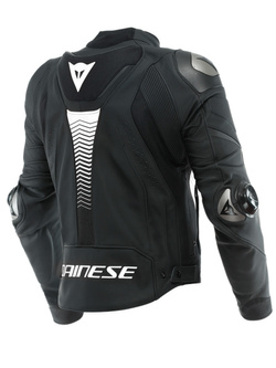 Kurtka motocyklowa skórzana Dainese Super Speed 4 czarno-biała