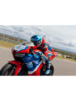 Kask integralny Shoei X-SPR PRO Escalate TC-4 czerwono-zielony