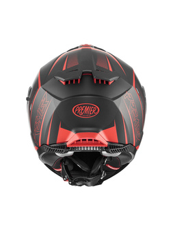 Kask integralny Premier Typhoon FR 92 BM czerwono-czarny matowy