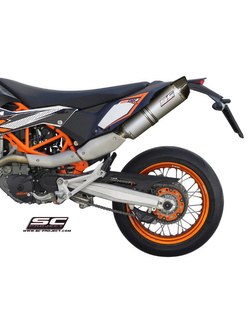 Tłumik SC-Project Oval Titanium + Carbon (Slip on) - KTM 690 SMC / R [12-16]