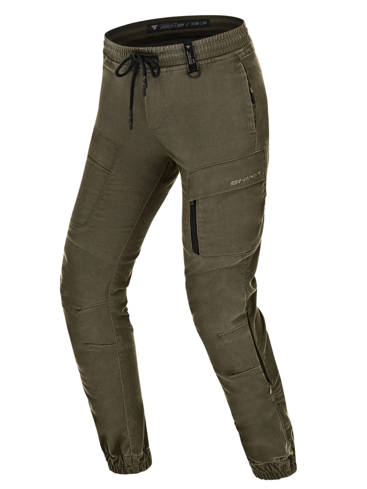 Spodnie motocyklowe damskie tekstylne Shima Joggsy zielone