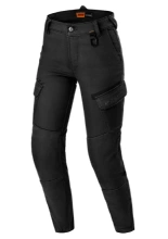 Jeansy motocyklowe damskie Shima Recon czarne