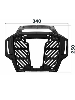 Stelaż pod kufer centralny Hepco&Becker AluRack Yamaha XSR 700/XTribute (22-25)