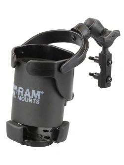 Samopoziomujący uchwyt na napoje RAM XL z mocowaniem na zbiorniczek hamulca/sprzęgła [pojemność: ok. 0.95 L]