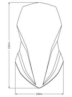 Szyba motocyklowa turystyczna PUIG Honda NC750X/DCT (21-24) mocno przyciemniana