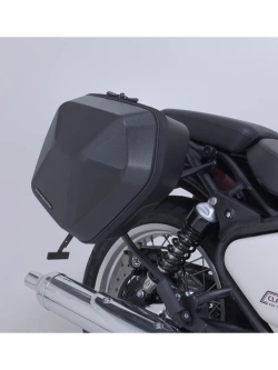 Zestaw: kufry boczne plastikowe Urban ABS + stelaże SLC SW-Motech Royal Enfield Classic 650 (25-)/ Shotgun 650 (22-) [poj.: 2 x 16,5l]