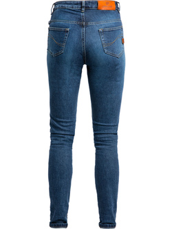 Spodnie motocyklowe jeansowe John Doe Luna High Mono ciemnoniebieskie damskie