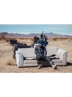 Kurtka motocyklowa tekstylna damska Klim Sedona szaro-czarna