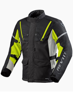 Kurtka motocyklowa tekstylna REV’IT! Horizon 3 H2O czarno-fluo żółta