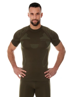Koszulka termoaktywna z krótkim rękawem Brubeck Ranger Protect khaki