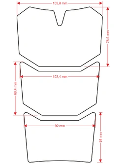Tankpad Onedesign do KTM 1090/ 1290 ADV R/ S róża wiatrów pomarańczowa