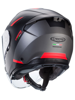 Kask otwarty Caberg Flyon II Boss czarno-szaro-czerwony