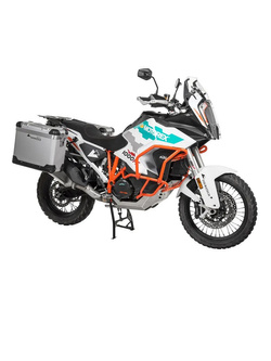 Zestaw: kufry boczne srebrne "And-S" Zega Pro + stelaże czarne Touratech KTM Super Adventure 1290 S/R (21-) [poj.: 31+38l]