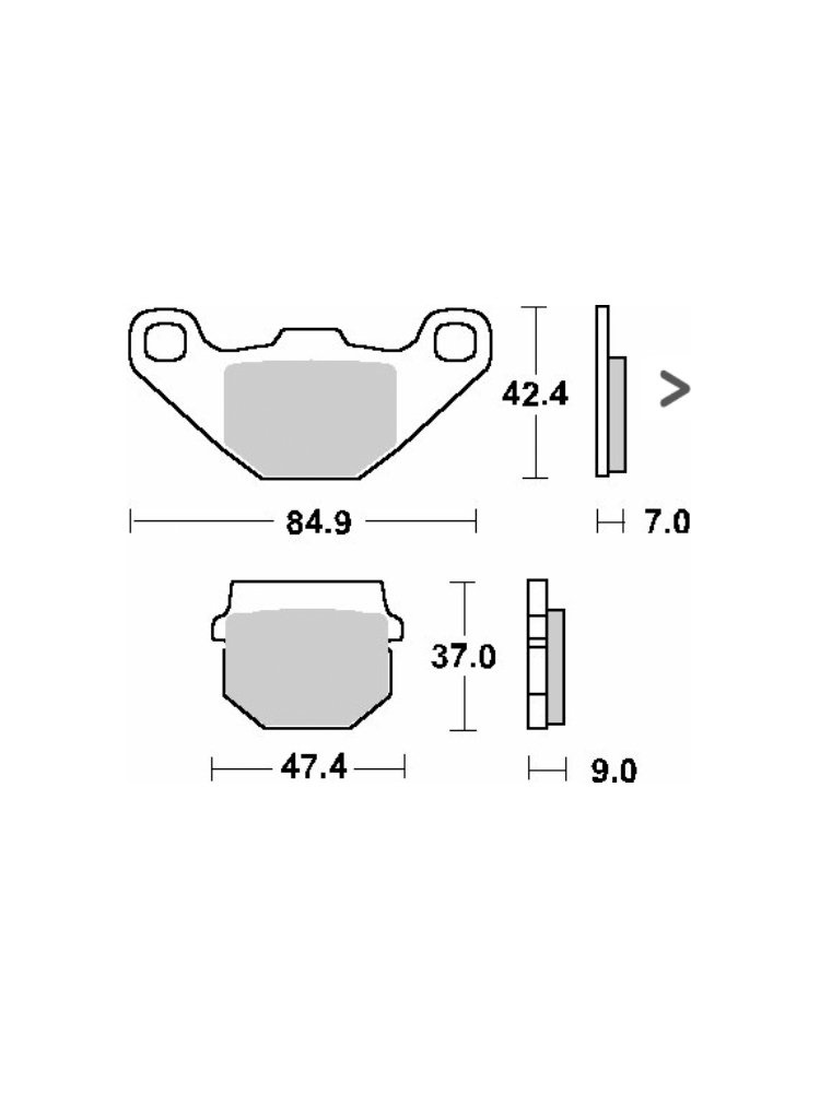 KLOCKI HAMULCOWE SBS 544 SI