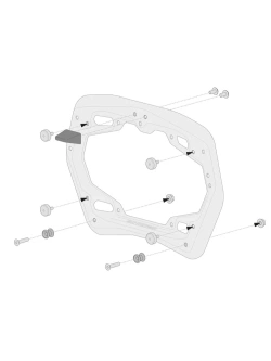 Zestaw: kufry boczne DUSC L + stelaże PRO SW-Motech KTM (wybrane modele) [poj.: 2 x 41l]
