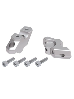 Podwyższenie kierownicy Hepco&Becker BMW F 800 GS (24-) (30 mm w górę, 22 mm w tył) srebrne