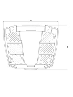 Uniwersalna płyta montażowa pod kufry centralne Hepco&Becker