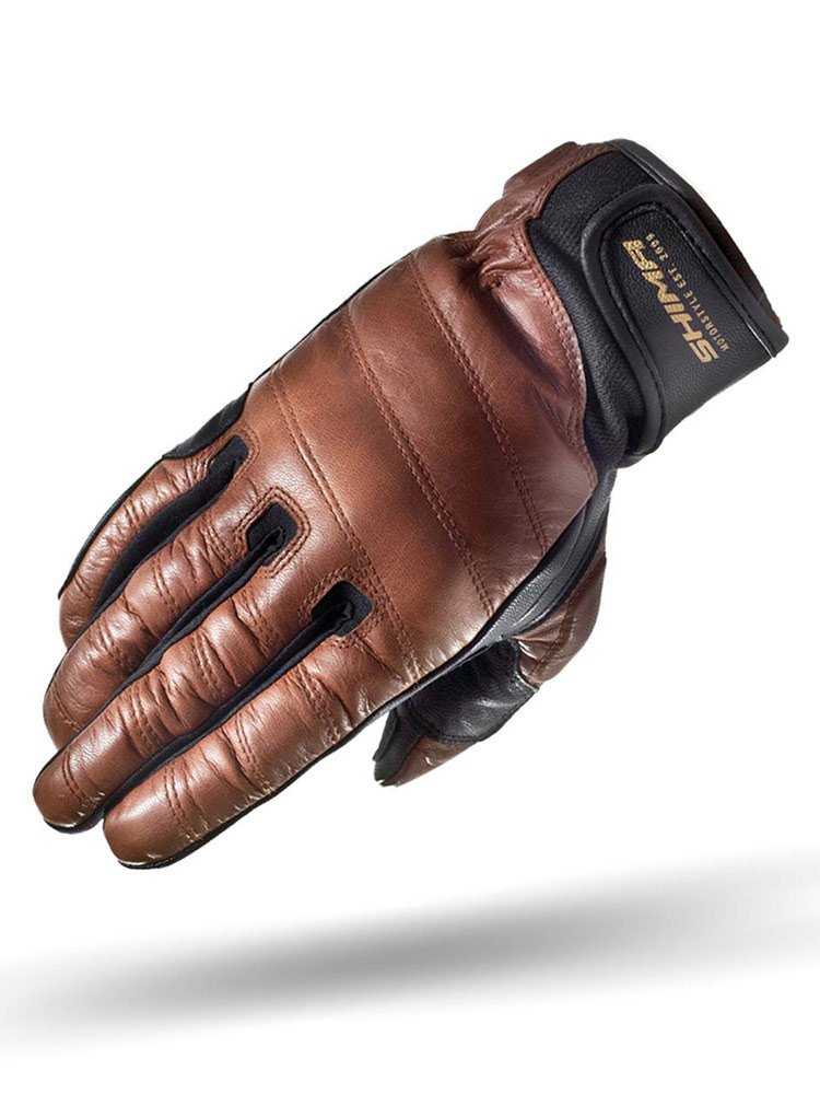 Rękawice motocyklowe Shima Revolver brązowe