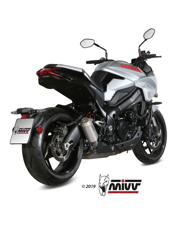 Tłumik motocyklowy Slip-On Line (MK3) MIVV do Suzuki Katana 1000 (19-) srebrny