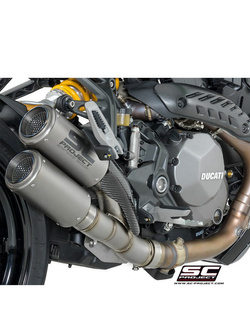 Dwa Tłumiki CR-T Slip-on SC-Project do Ducati MONSTER 1200 S [17]