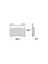 KLOCKI HAMULCOWE SBS 555 HS