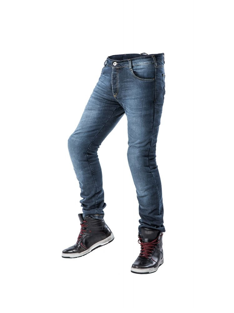 Jeansy motocyklowe City Nomad Jim niebieskie