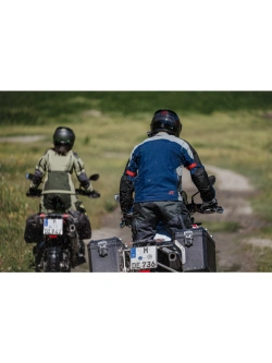 Kurtka motocyklowa tekstylna Klim Carlsbad niebiesko-czerwona