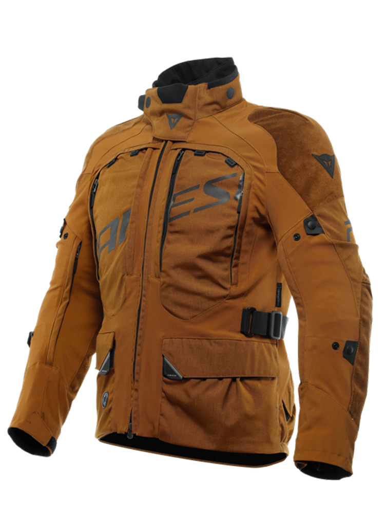 Kurtka motocyklowa tekstylna Dainese Springbok 3L AbsoluteShell brązowo-czarna