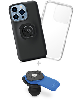 Zestaw: etui na telefon iPhone 13 Pro + wodoodporny pokrowiec + uchwyt kulowy Quad Lock