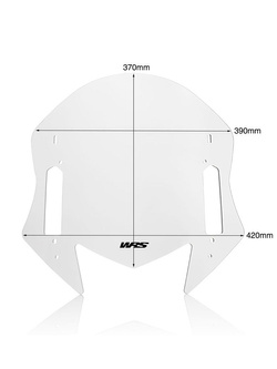 Szyba do skutera WRS Sport Yamaha T-Max 530 (17-19)/ T-Max 560 (20-21) przezroczysta