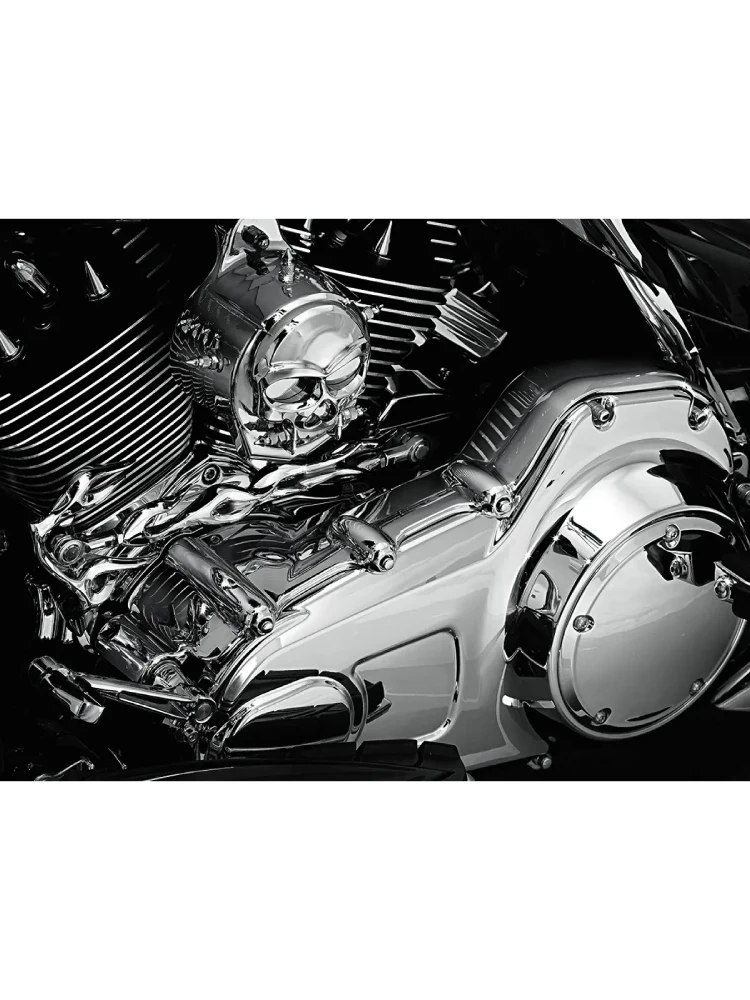 Osłona sprzęgła wewnętrzna Kuryakyn Harley Davidson (wybrane modele) srebrna [jednoczęściowa]