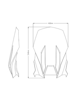 Szyba motocyklowa turystyczna PUIG do modelu Aprilia Tuareg 660 (22-) przezroczysta