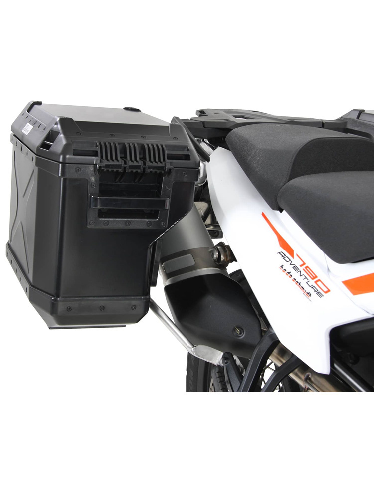 Zestaw: kufry boczne + stelaże Hepco&Becker Xplorer Cutout KTM 790 Adventure/R (19-21) czarne