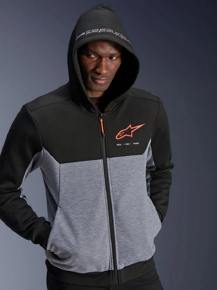 Bluza motocyklowa Alpinestars Chrome V2 czarno-szaro-czerwona