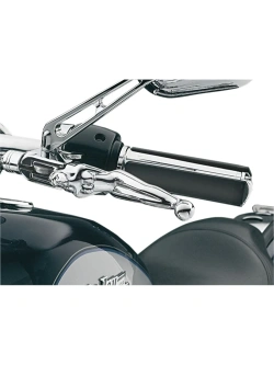 Dźwignie hamulca i sprzęgła Kuryakyn Silhouette Harley Davidson (96-17) (wybrane modele) srebrne