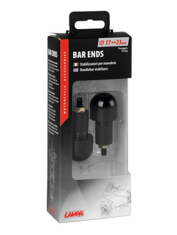 Uniwersalne ciężarki kierownicy Lampa 90638 aluminiowe czarne [17/ 23mm]