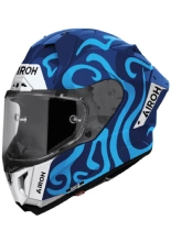 Kask integralny Airoh Gp 800 Swain czarno-biało-niebieski połysk