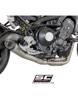 Pełny system 3-1 SC-Project Conical Stainless Steel + Carbon - Yamaha MT-09 [14-16]
